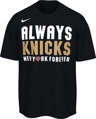 Nike New York Knicks 2025-26 NBA Champions Nike Mens Basketball T-Shirt in Black | JJ7386-010