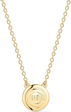 Luv AJ x The MLB Chicago Cubs Logo Charm Necklace in Gold at Nordstrom