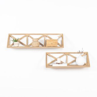 Wabi Home Aspa estante madera madera de sungkai 90x20x23cm