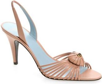 Valentino Garavani Royal Slingback Sandal in Cream at Nordstrom, Size 39.5