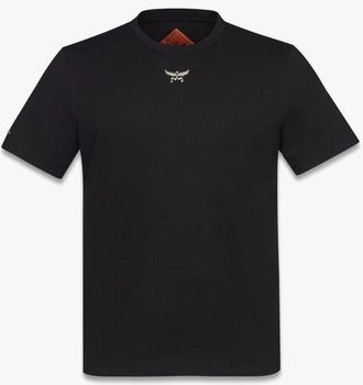 MCM Essential Logo Print T-Shirt in Organic Cotton in Black at Nordstrom, Size X-Large