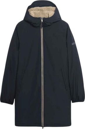 Aigle Rainpack Warm 90 Parka - Dames - Mantels - Blauw - Maat: M Zijde