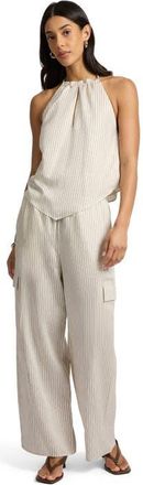 Onia Cargo Pant in Cream/black at Nordstrom, Size Medium