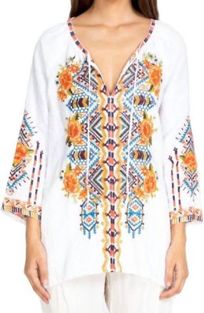 Johnny Was Sentrie Peasant Blouse In White