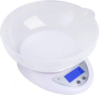 No Brand Balanza De Cocina Con Bol Mezclador, Balanza De Alimentos Multifuncional, Capacidad M&aacute;xima De Pesaje De 5 Kg, Con Funci&oacute;n De Tara