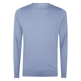 John Smedley Heren, Truien, Blauw, Maat: 2XL Katoen