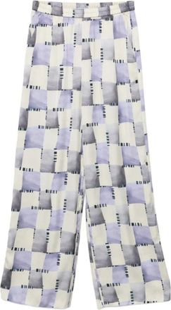 Emporio Armani Wide Trousers, female, Multicolor, Size: XS Wide Trousers