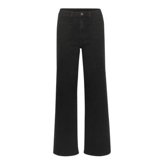 Kaffe Dames, Jeans, Zwart, Maat: XL
