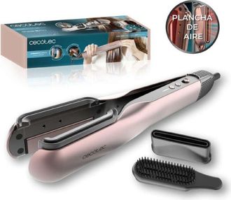Cecotec Plancha De Pelo Con Aire Airlisse 2in1 Forcedry Black. 1000w, Flujo De Aire 19,7m/s, 2 Cabezales Imantados, Sin Frizz - Cecotec