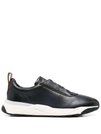 Santoni Leren sneakers - Blauw