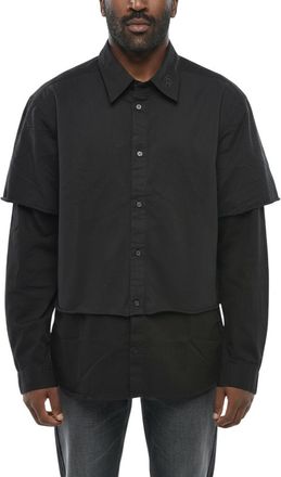 Diesel Black Regular Solid Shirt