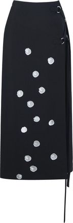 Ports 1961 Gonna a matita Alpine Ice Cube con stampa - Nero