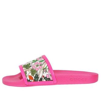 Gucci (WMNS) Gucci Pursuit Pool Slide Pink Floral 551440-9ZI40-9095