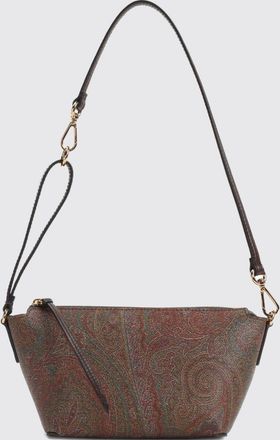 Etro Mini borsa a spalla Essential in cotone spalmato con stampa Paisley