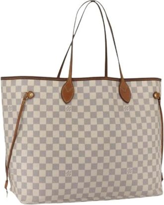 Louis Vuitton Pre-owned Tote Bags, female, White, Size: ONE SIZE Pre-owned Canvas Tote Bag