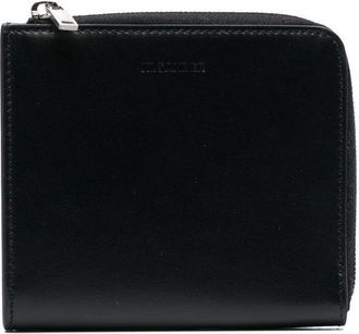 Jil Sander logo-debossed leather purse - men - Calf Leather - One Size - Black
