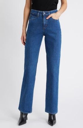 BOSS Parkway High Waist Flare Leg Jeans in Open Blue at Nordstrom Rack, Size 33 X 32