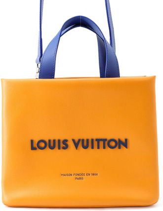 Louis Vuitton Saffron Leather Handbag Tote Bag (Pre-Owned)