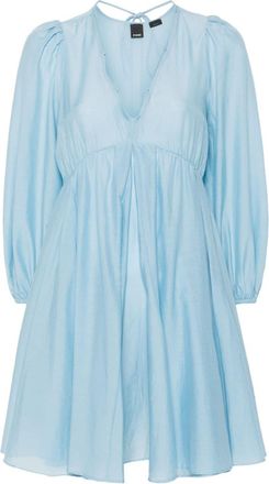 Pinko Beowulf mini dress - women - Silk/Cotton - 40 - Blue