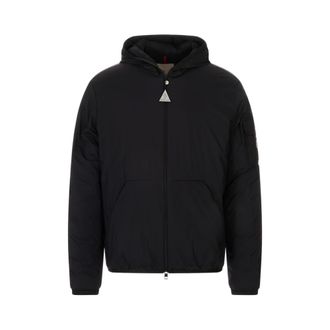 Moncler Down Jackets, male, Black, Size: M Monteynard Hooded Short Down Jacket
