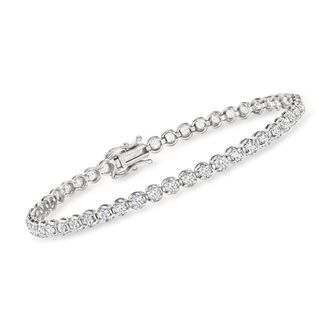 Ross-Simons Diamond Tennis Bracelet in 14kt White Gold