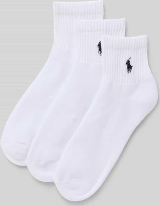 Ralph Lauren Socken aus Baumwoll-Mix im 3er Pack in Weiss, Gr&ouml;&szlig;e 40-46