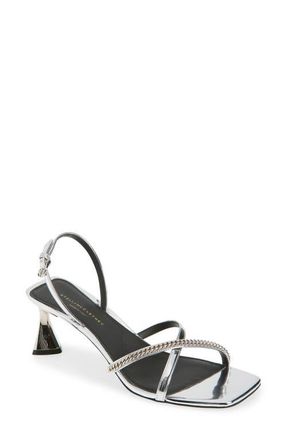 Stella McCartney Elsa Slingback Sandal in Silver at Nordstrom, Size 8.5Us