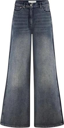 Nukus Nukus, Dames, Jeans, Blauw, Maat: XL Denim