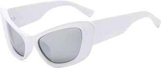 Generic Mens And Womens Outdoor Vacation Sunglasses Driving Sports Womens Sun Glasses(White)