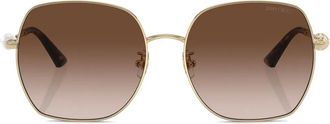 Jimmy Choo Eyewear Occhiali da sole squadrati - Oro