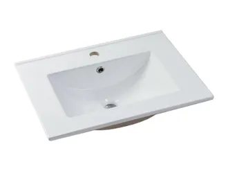 Vente-Unique Vente-unique - Lavabo Da Incasso Rettangolo 61 X 46,5 Cm In Ceramica Bianco - Motiac