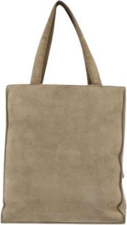 Chanel Pre-owned Suede Tote Bag - Dames - Vintage Shopper - Beige - ONE Size - Su&egrave;de - Vintage