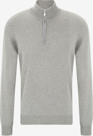 Brunello Cucinelli Pullover aus Kaschmir mit Stehkragen und Reissverschluss