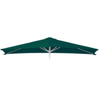 Hhg Non utilizzato] Telo copertura ricambio per ombrelloni rettangolari N23 200x300cm verde