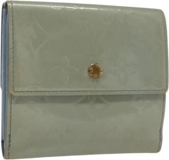 Louis Vuitton Pre-owned Wallets, female, Gray, Size: ONE SIZE Pre-owned Leather Wallet