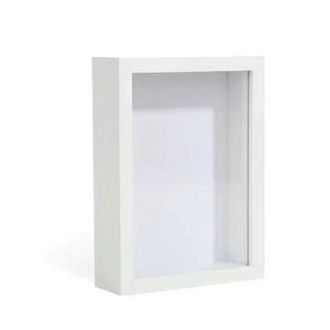 OEM Marco De Fotos Minimalista 3d Hueco, 20 Cm (8 Pulgadas), Para Armar Uno Mismo - Blanco
