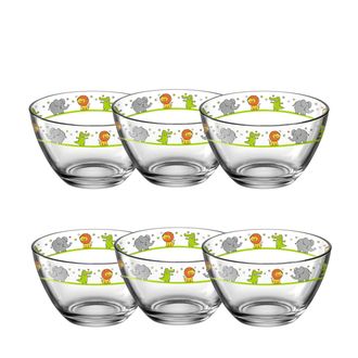 Leonardo Bambini Schale L&ouml;we Elefant Krokodil 6er-Set