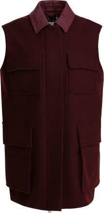 Max Mara Sleeveless Jacket In Wool And Alpaca