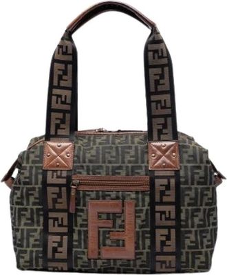 Fendi Pre-owned Tote Bag - Dames - Vintage Weekendtas - Bruin - ONE Size - Leer - Vintage