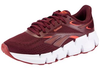 Reebok Laufschuh REEBOK ZIG DYNAMICA 6, Damen, Gr. 37,5, schwarz cherry, retro rot, luxe grau, Synthetik, Textil, Schuhe Laufschuh