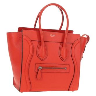 Celine Pre-owned Handbags, female, Red, Size: ONE SIZE Pre-owned Vintage Hand Bag