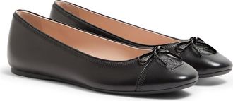Valentino Garavani VLOGO Signature Ballerina Flat in Black at Nordstrom, Size 38.5