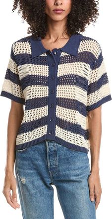 ANNA KAY Mesh Polo Cardigan