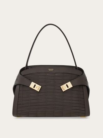 Ferragamo Women Hug soft shoulder bag (M) Brown