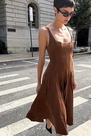 Maeve Tarryn Fit & Flare Midi Dress
