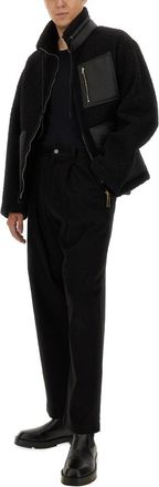 Moschino Mens Jacket With Zip - Black - Size EU 48 (Mens)