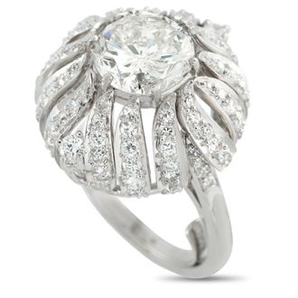 Luxury Bazaar Platinum 3.47ct Diamond Ring MF27-022326