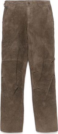 Salvatore Santoro suede trousers - Neutrals