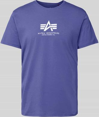 Alpha Industries Alpha Industries T-Shirt mit Label-Print in Lila, Größe L