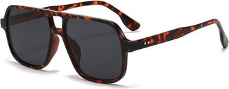 Generic Large Frame Men Outdoor Sunglasses Vacation Women Vacation Sun Glasses(Multi-colored)